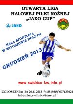 Plakat Halowej Ligi Piłki Nożnej JAKO CUP