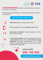 plakat informacyjny - Koronawirus