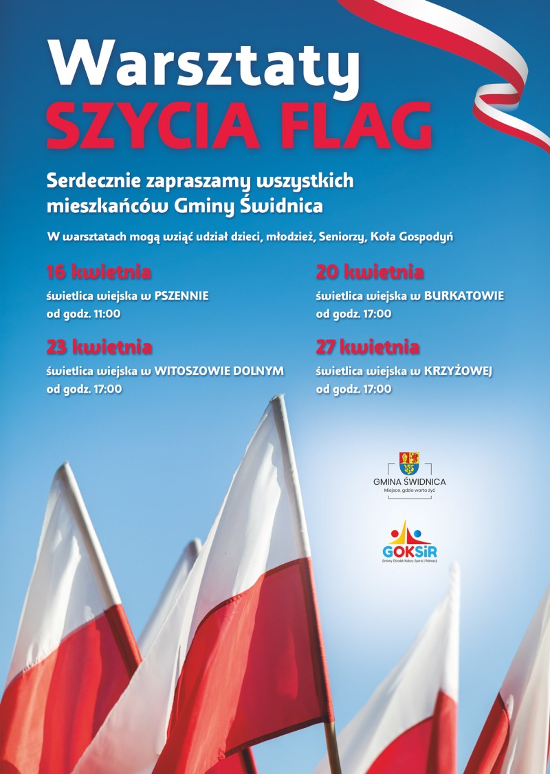 WARSZTATY SZYCIA FLAG - PLAKAT