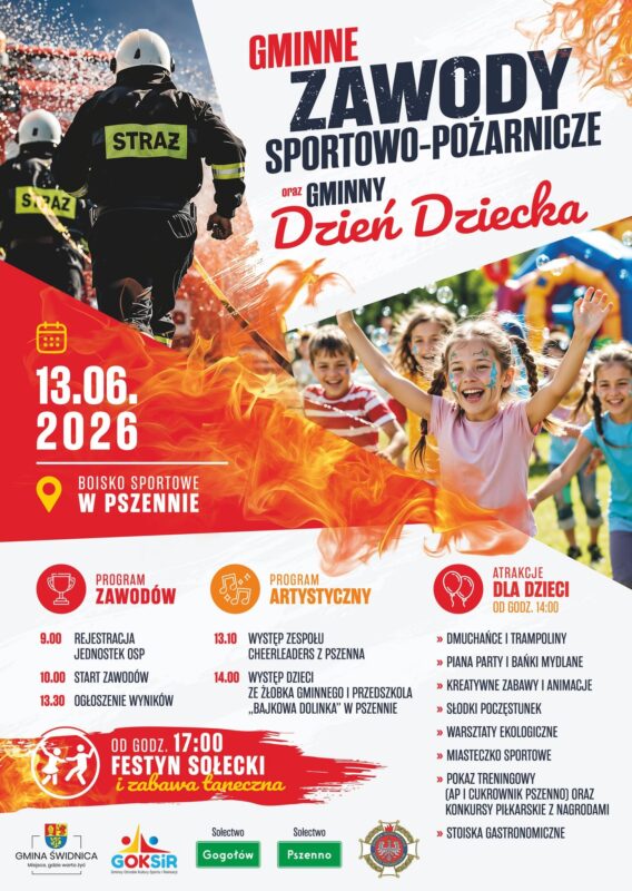 Zawody sportowo-pożarnicze - gminny Dzień Dziecka